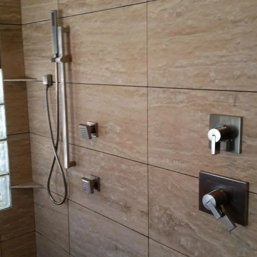 Shower fixture installation for Water Heater Replacement in Garden City